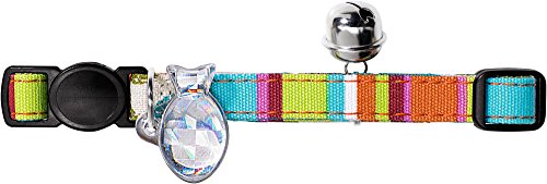 Cat Collar Stripes Nylon Coloured  Pack Of 3 | Hunter