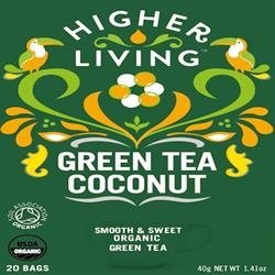 Higher Living Green Tea Coconut 20bag X 5 (Pack of 5)