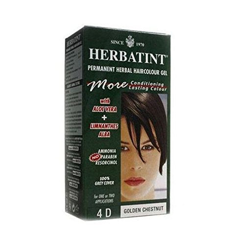 Herbatint Golden Chestnut Hair Colour 4D 150ml X 2 (Pack of 2)