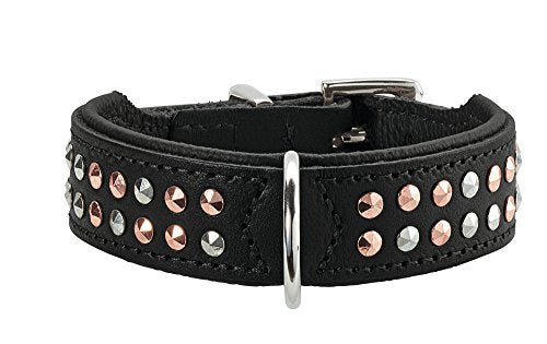 Collar San Diego, 32 Black, Leather | Hunter