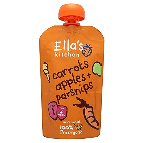Ella's Kitchen Organic Carrot, Apple, Parsnip 120g x 7 by ELLA'S KITCHEN (VEGETARIAN)