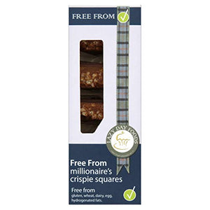 Lazy Day Foods Free From Millionaires Crispy Squares, 150 g, Pack of 4
