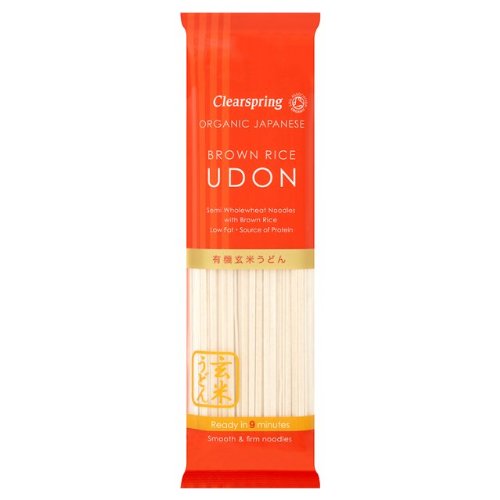 Clearspring OG Brown Rice Udon Noodles 200g x 2 (Pack of 2)
