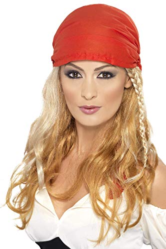 Smiffy's Pirate Princess Wig Blonde with Bandana
