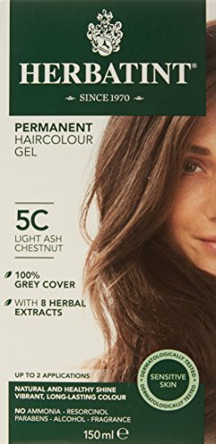 Herbatint 150 ml Number 5C Light Ash Chestnut Permanent Herbal Hair Colour Gel
