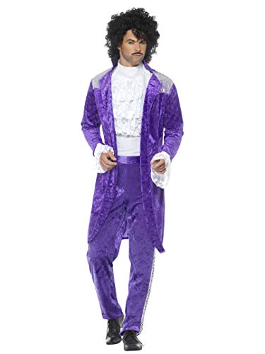 Smiffys 80s Purple Musician Costume M - Size 38"-40" Purple