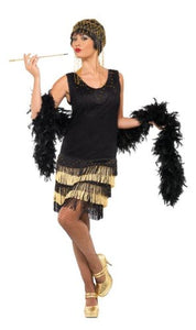 Smiffys 1920s Fringed Flapper Costume L - UK Size 16-18