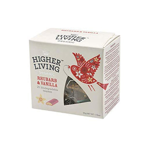 Higher Living Rhubarb and Vanilla Infusion Bags