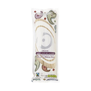 New-King Soba 6 Pack Gluten Free, Organic & Fairtrade Basmati White Rice Noodles