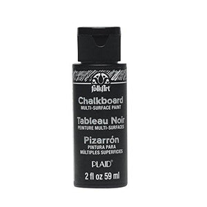 Plaid:Craft FolkArt Multi Surface Chalkboard Paint, 2 oz, Black