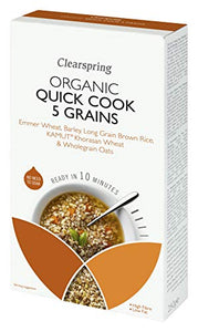 Clearspring Organic Quick Cook 5 Grains, 250g (Pack of 4)