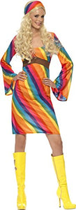 Smiffys Rainbow Hippie Costume, Size:L