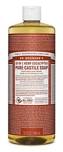 Dr Bronner Eucalyptus Castile Liquid Soap 1000ml x 3 (Pack of 3)