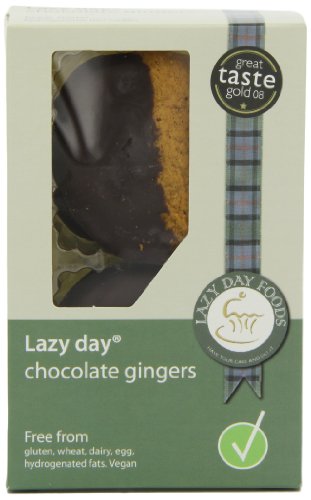 Lazy Days Foods Gingers Chocolate Snaps 125 g (Pack of 4)