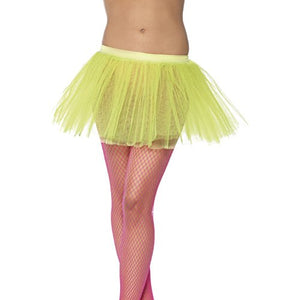 Smiffys Tutu Underskirt - Neon Yellow, Adult