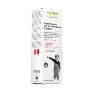 Proven Probiotics Lactobacillus & Bifidus with A-Z Multivitamins & Prebiotic for Toddlers 30 days supply 60g