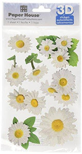 Paper House Productions STDM-0119 3D Sticker 4.5" x 7" Sheet, O x eye Daisy