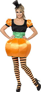 Smiffys Women's Pumpkin Costume, Top and Skirt, Size: L, Color: Orange, 33802