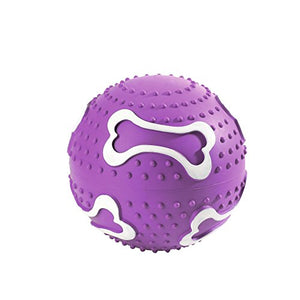 Dog Toy Ball, 10 Cm Rubber Purple  Pack Of 3 | Hunter