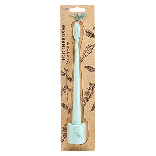 The Natural Family Bio Toothbrush and Stand, River Mint