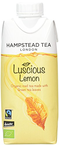 Hampstead Tea Organic Fairtrade Green Lemon Iced Tea 330 ml (Pack of 8)