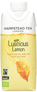 Hampstead Tea Organic Fairtrade Green Lemon Iced Tea 330 ml (Pack of 8)