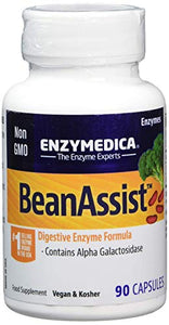 Enzymedica Bean Assist Dietary Supplement Capsules, 90-Count