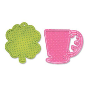 Sizzix Bigz Die with Bonus Textured Impressions Cup and Clover Tags by Where Women Cook