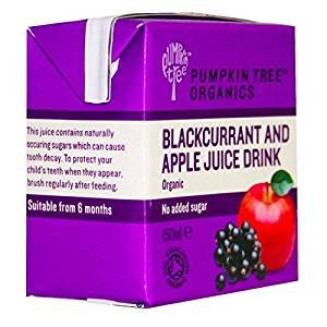 Pumpkin Tree Organic Apple & Blackcurrant Juice 200ml x 12
