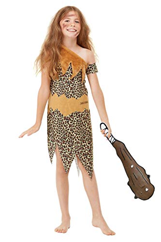 Smiffys 48776S Officially Licensed Horrible Histories Cave Costume, Unisex Children, Brown, S - Age 4-6 years