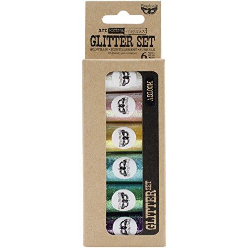 Prima Marketing Art Extravagance Glitter Set, Abloom, 6-Pack