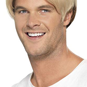 Smiffys 43674 "90's Boyband/Footballer" Curtain Wig (One Size)