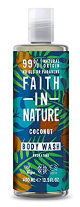 Faith In Nature Coconut Natural Shower Gel and Foam Bath, 400ml