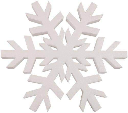 Smoothfoam Snowflake Crafts Foam for Modeling, 12-Inch, White