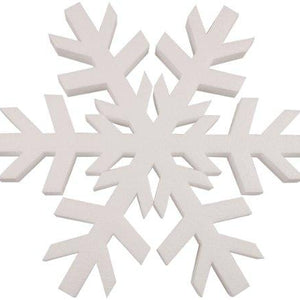 Smoothfoam Snowflake Crafts Foam for Modeling, 12-Inch, White