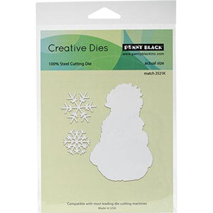 Penny Black 51-266 Creative Die Metal Die, 51-266,Frosty's Snow