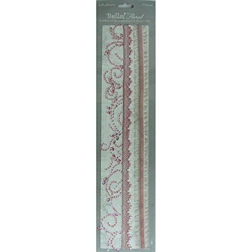 Ruby Rock-It Bella! Bling & Fabric Trim Embellishments, Pink
