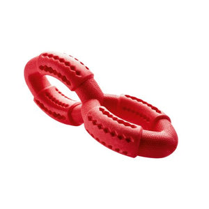 Dog Toy Jasny Double-Ring Red  Pack Of 3 | Hunter