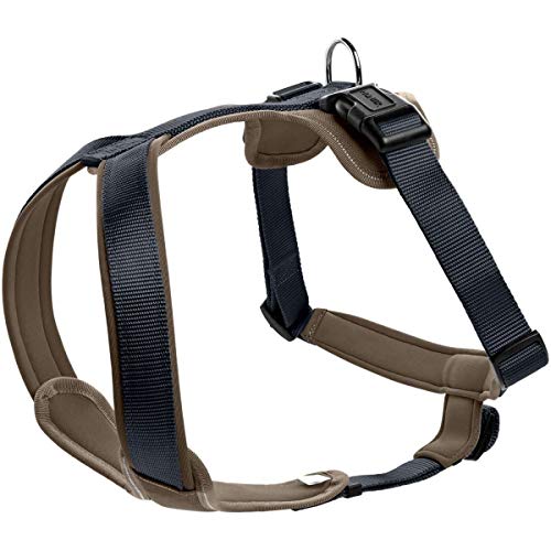 Harness Neopren Xl 73-94 Cm, 25 Mm Nylon Navy/Neoprene Walnut | Hunter