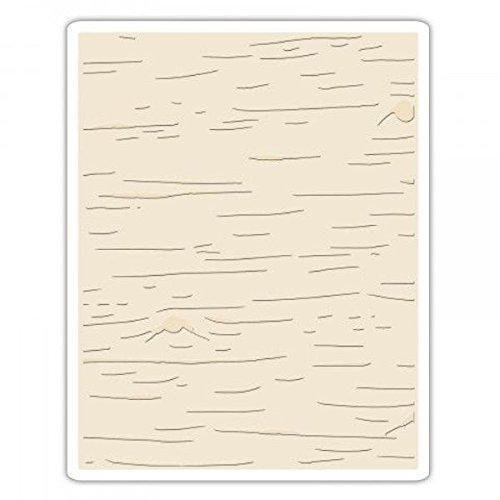 Sizzix 662431 Texture Fades Birch by Tim Holtz Embossing Folder, Multicolor