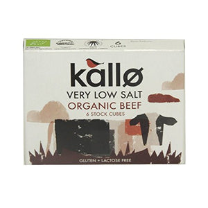 Kallo Organic Low Salt Beef Stock Cube 51g (PACK OF 4)