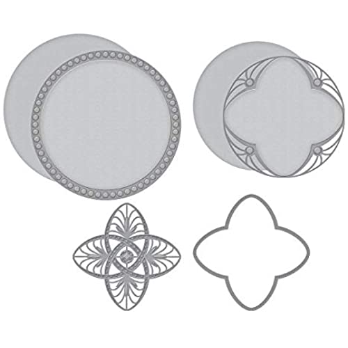 Spellbinders Tiffany Lavaliere Etched Dies, Copper, Large Circle: 12.6 x 12.6 cm