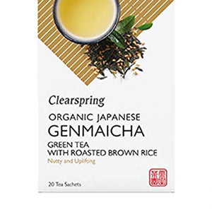 Clearspring Organic Japanese Genmaicha Tea 20 Bags (Pack of 3)