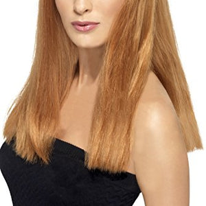 Smiffys Glamourama Wig Auburn Long Straight with Fringe