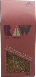 Raw Health Org Flax Tomato Crackers 90g
