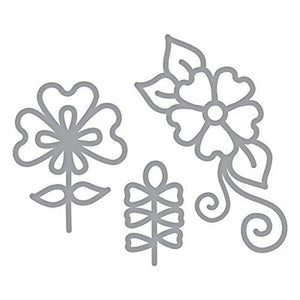 Spellbinders Die D-Lites Dainty Florals Etched/Wafer Thin