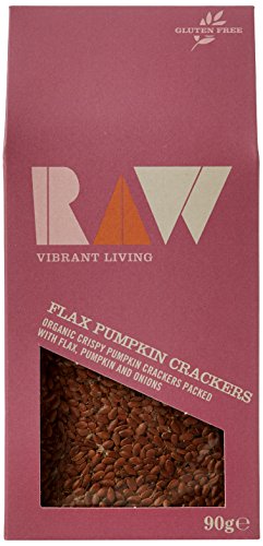 Raw Health Organic Flax Pumpkin Crackers, 90g