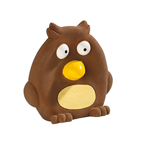 Dog Toy Zoo, Approx. 12 Cm Owl, Latex  Pack Of 3 | Hunter