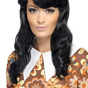 Smiffys 60's Brigitte Bouffant Wig - Black