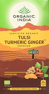 Organic India Tulsi Turmeric Ginger Tea 25 Infusion Bags